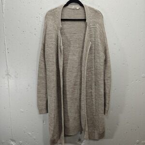 Gap Womens Medium Beige Cardigan Sweater Open‎ Front Long Sleeve